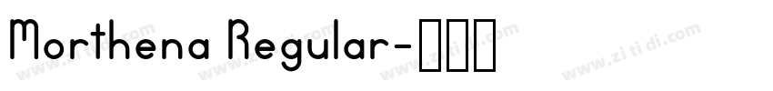 Morthena Regular字体转换